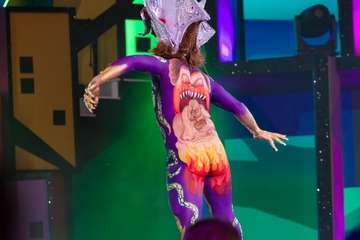 Concurso de maquillaje corporal del Carnaval de Las Palmas de GC (Foto Antonio Rico)
